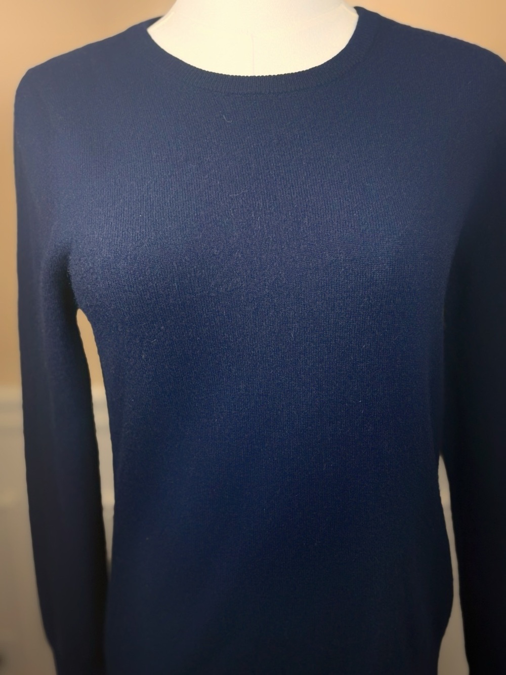 💙 Quince 100% Mongolian Cashmere Navy Crewneck Sweater S